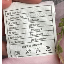 Load image into Gallery viewer, Pink Tulle Dress Womens 12 Fairycore Embroidered Corset Gothcore Streetwear