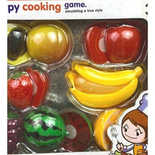 Load image into Gallery viewer, Happy Cooking Play Set Pretend Food Cutting Fruit Vegetable Kitchen Toy Kids 3+