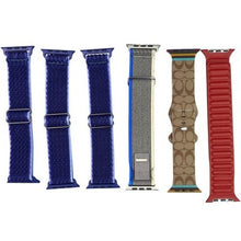 Load image into Gallery viewer, Lot of 6 Watch Bands 42/44/45/49mm Braided Silicone Magnetic