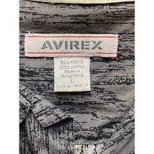 Load image into Gallery viewer, Avirex Shirt Mens Large Floral Tree Camo Button Down Hawaiian Oversized AOP