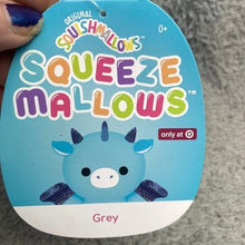 Load image into Gallery viewer, Lot of 2 Squishmallows Squeezemallows Grey Demir Plush Exclusive KellyToy NWT