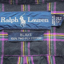 Load image into Gallery viewer, Ralph Lauren Shirt Mens 2XLT Plaid Flannel Preppy Academia Career Office