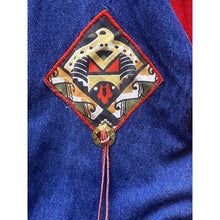 Load image into Gallery viewer, Vintage Sweatshirt Mens Extra Large Aztec Embroidered Converted to Cardigan