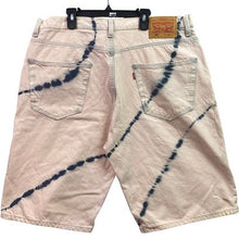 Load image into Gallery viewer, Levis 569 Jorts Mens 36 Pink Tie-Dye Shorts Denim Streetwear Hip Hop Baggy