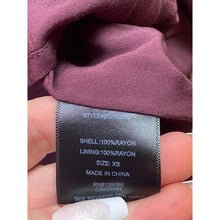 Load image into Gallery viewer, Black Swan Dress Womens Extra Small Burgundy Boho Lined Lace Festival Prairie