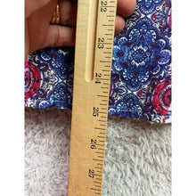 Load image into Gallery viewer, Allison Daley Shirt Womens 10 Patchwork AOP Patriotic Mature Button Down