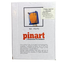 Load image into Gallery viewer, Pin Art 3D Pin Sculpture Red Plastic Pins Sensory Interactive NIB