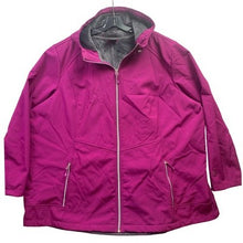 Load image into Gallery viewer, ZeroXposur Jacket Womens 3XL Sugar Plum Softshell Fleece Hooded Full Zip