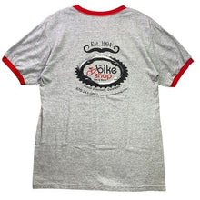 Load image into Gallery viewer, Vintage Bike Shop Shirt Mens Medium Y2K Ringer Spell Out Everyday Streetwear