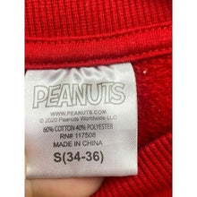 Load image into Gallery viewer, Snoopy Sweatshirt Womens Small Christmas Spell Out Festival Pull Over Crew Neck