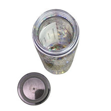 Load image into Gallery viewer, Harry Potter Water Bottle Quidditch Glitter Hogwarts Tumbler Screw Top Lid NIB