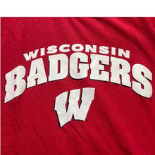 Load image into Gallery viewer, Wisconsin Badgers Shirt Mens Extra Large Layered NCAA Spell Out Athleisure