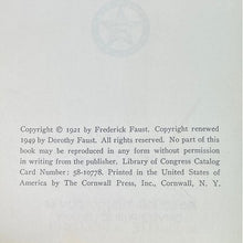 Load image into Gallery viewer, 1958 The Seventh Man Hardcover Book by Max Brand Vintage Western Dodd Mead