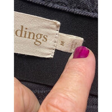 Load image into Gallery viewer, Soft Surroundings Pull On Pants Womens Medium Tile Print Stretch Comfy Black AOP
