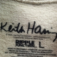 Load image into Gallery viewer, Keith Haring Hoodie Mens Large Beige Pull Over Art Grunge Everyday Streetwear