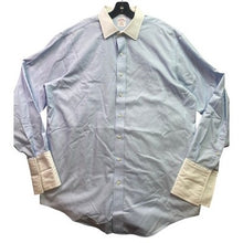 Load image into Gallery viewer, Brooks Brothers Shirt Mens 17-37 French Cuff Peppy Academia Formal Career