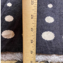 Load image into Gallery viewer, Elena Wang Dress Womens Small Charcoal Gray Angora Viscose Cutout Knit Polka Dot
