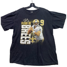 Load image into Gallery viewer, New Orleans Saints Shirt Mens Large Drew Brees NFL Football Spell Out Athleisure