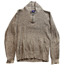 Load image into Gallery viewer, Alan Flusser Sweater Mens Large Quarter Zip Preppy Academia Career Pull Over