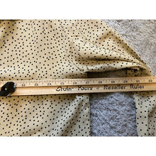 Load image into Gallery viewer, Allegra K Blouse Womens Extra Small Taupe Polka Dot Ruffle Neck Bow Sleeves NWT