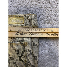 Load image into Gallery viewer, Grace in LA Pants Womens 30 Snakeskin Jeans Gold Metallic Stretch Festival