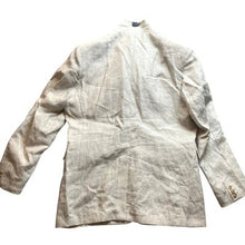 Load image into Gallery viewer, Linen Sport Coat Mens Large Beige Blazer Preppy Academia Office Career