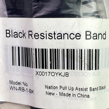 Load image into Gallery viewer, WOD Nation Pull Up Assistant Band 30-60 lbs. 3/4" WN-RB-1-BK
