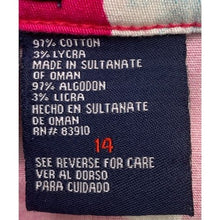 Load image into Gallery viewer, Billblass Pants Womens 14 Bloomcore AOP Capri Cropped Beachy Coastal Mature