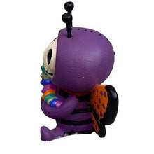 Load image into Gallery viewer, Furrybones Skeleton Butterfly Purple Holding Caterpillar Figurine