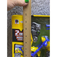 Load image into Gallery viewer, Take Apart Motorcycle Toy Drill 2 in 1 Model Change Lights Sounds 20 Pieces