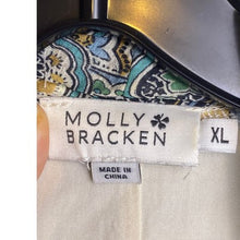 Load image into Gallery viewer, Molly Bracken Dress Womens Extra Large 50" Long High Low Maxi Festival Teal AOP