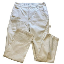 Load image into Gallery viewer, S.O.N.G. Jeans Womens 31/31 White Carpenter 90s Boyfriend High Rise Gorpcore