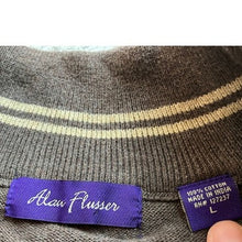 Load image into Gallery viewer, Alan Flusser Sweater Mens Large Quarter Zip Preppy Academia Career Pullover
