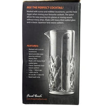 Load image into Gallery viewer, Final Touch Yarai Jigger Glass 3.4oz 100ml Cocktail Mixing Bar Cart