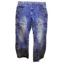 Load image into Gallery viewer, Diamond Stash Jeans Mens 42x31 Baggy Carpenter Utility Pockets Denim Y2K