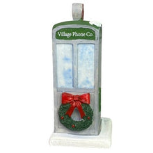 Load image into Gallery viewer, Phonebooth Santa Figure Christmas Village Decor Accessory 4.5" Tall NIB