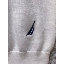 Load image into Gallery viewer, Nautica Sweater Mens Medium 1/2 Zip Pullover Color Block Logo Knit Spell Out NWT