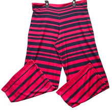 Load image into Gallery viewer, Lolly Wolly Doodle Pants Womens Extra Large Pink Navy Striped Wide Leg Lounge