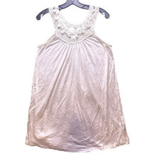 Load image into Gallery viewer, Kaktus Shirt Womens Large White Viscose Crochet Sleeveless Costal Beachy