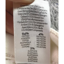 Load image into Gallery viewer, MOTHER Jeans Womens 28 Mid Rise Dazzler Crop Fray Cream Puffs Preppy Everyday