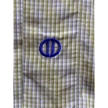 Load image into Gallery viewer, David Donahue Shirt Mens 34/35 Checkered Button Down Long Sleeve Green & Navy