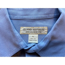 Load image into Gallery viewer, Island Republic Shirt Mens Extra Large Blue Silk Button Down Short Sleeve