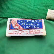 Load image into Gallery viewer, Vintage CAL Jacket Mens Large Green Windbreaker Full Zip Kelly Green Athletic
