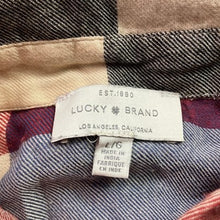Load image into Gallery viewer, Lucky Brand Shirt Womens Large Patchwork Colorblock Preppy Academia Button Down
