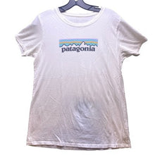 Load image into Gallery viewer, Patagonia Shirt Womens Medium Organic Cotton Preppy Academia Pastal Spell Out