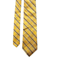 Load image into Gallery viewer, Jos A Bank Executive Collection Necktie Mens Yellow Plaid 100% Silk