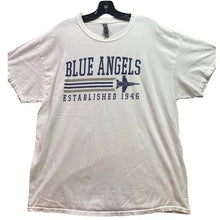 Load image into Gallery viewer, Blue Angles Shirt Mens Extra Large Aviation Flying Airplane Spell Out USA Navy