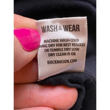 Load image into Gallery viewer, Buck Mason Shirt Womens 2XL Black Slub Normalcore Pullover Base Layer Academia