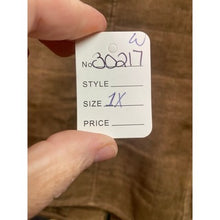 Load image into Gallery viewer, Faded Glory Corduroy Jacket Women's 1X Brown Outerwear Minimalist Grunge