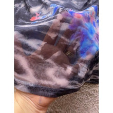 Load image into Gallery viewer, Scarlet Darkness Blouse Womens XL Whimsygoth Floral Mesh Top Ruched Puff Sleeves